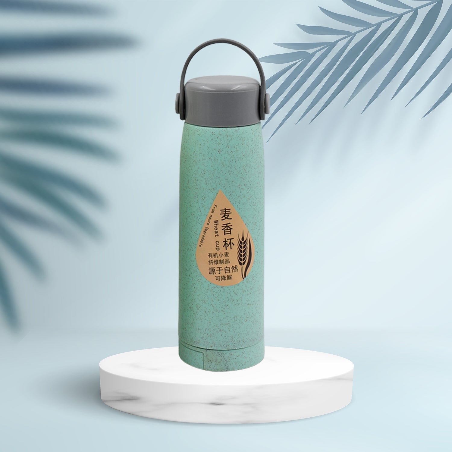 6951 High Portable Water Bottle Creative Wheat Fragrance Glass Bottle Water With Mobile Phone Holder Wide Mouth Glass Water 380ml (Moq - 80 Pc) 6951 High Portable Water Bottle Creative Wheat Fragrance Glass Bottle Water With Mobile Phone Holder Wide Mouth Glass Water 380ml (Moq - 80 Pc)
